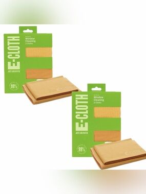 E-Cloth Window Cleaning Microfiber
Cloth Set - Bundle of 2